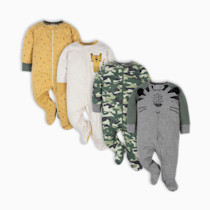 Gerber Baby Boys 4 Pack Sleep 'N Play Footie