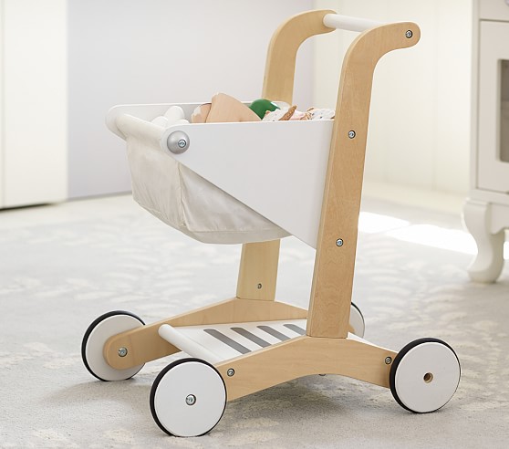 Pottery Barn Kids Wooden Shopping Cart.