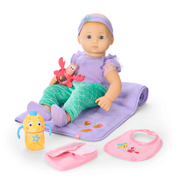 Disney Princess Ariel Cuddle & Care Set with Bitty Baby Doll.