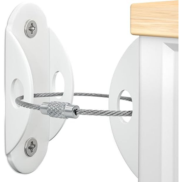 Booda Brand Furniture Anchors for Baby Proofing 10-Pack.