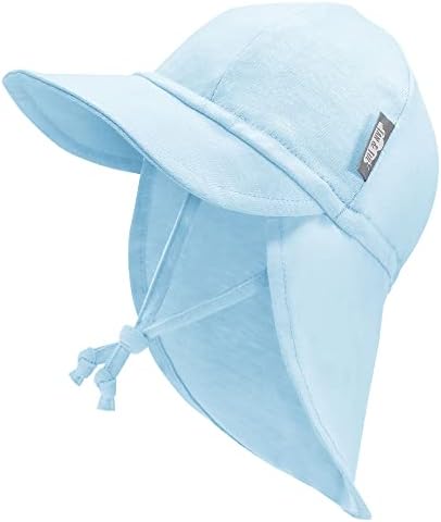 JAN & JUL  Sun Soft Baby Cap with Cotton Neck Flap.