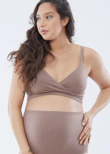 ingrid + isabel Cooling Crossover Nursing + Maternity Bra.