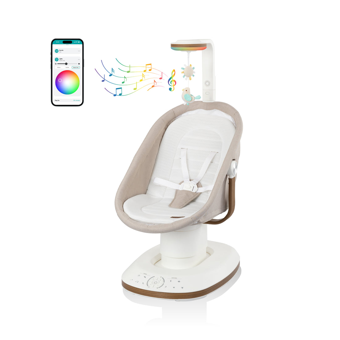Evenflo Elara 2-in-1 Smart Motion Swing &amp; Soothing Nest.