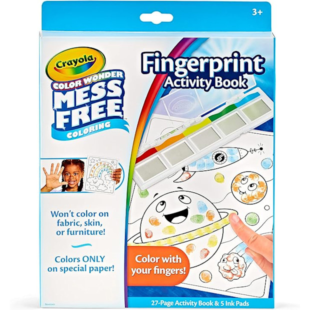 Crayola Mess Free Fingerprint Ink Painting Activity.