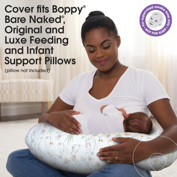 Boppy Original Nursing Pillow Cover - Pink Hip Hop Bunnies.