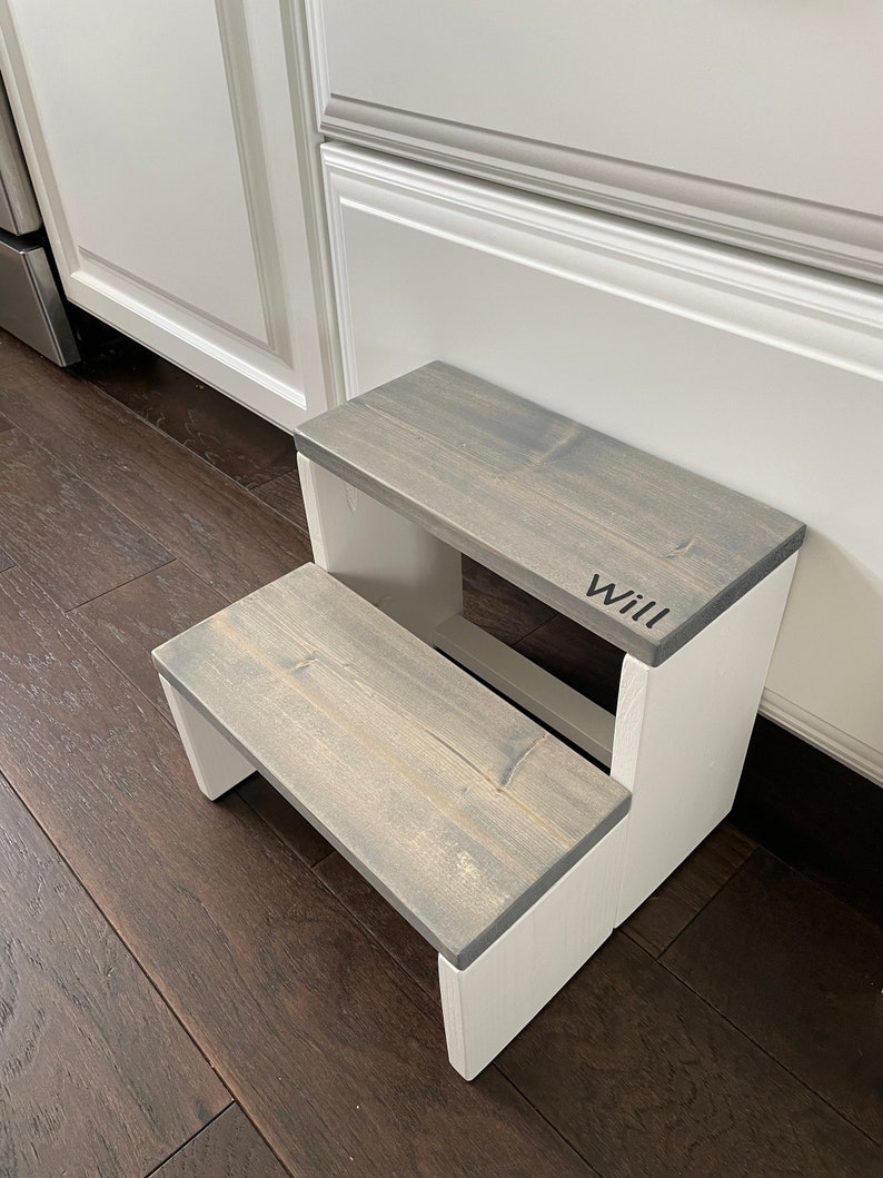 CarriageHouseCreek Personalized Kids Step Stool.