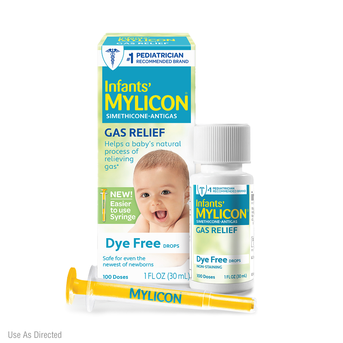 MYLICON Infants Gas Relief Drops for Infants and Babies, Dye Free Formula, 1 Fluid Ounce