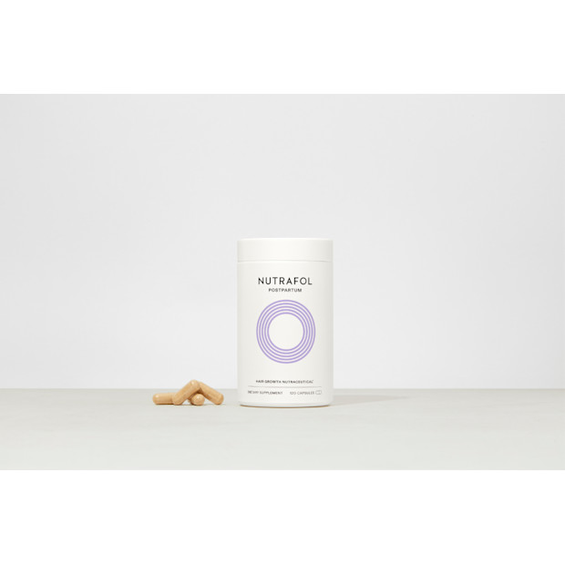 Nutrafol Postpartum Hair Growth Supplement Monthly Delivery.
