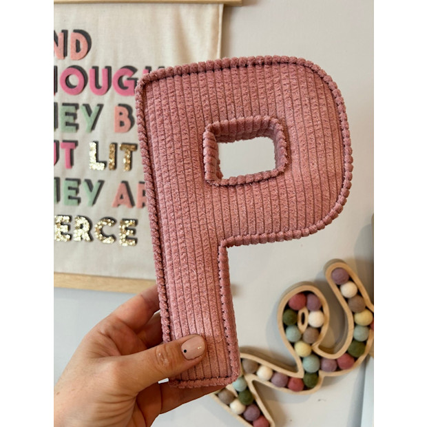 Buttons and Bells 1 Personalized Nursery Fabric Letters.