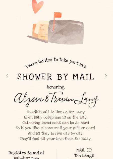 fb shower by mail