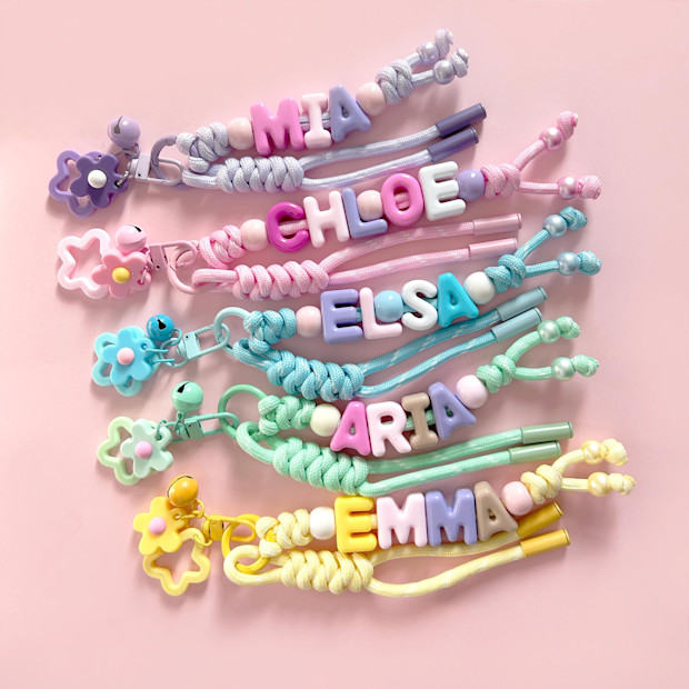 olioliWorkshop Personalized Beaded Name Charm.