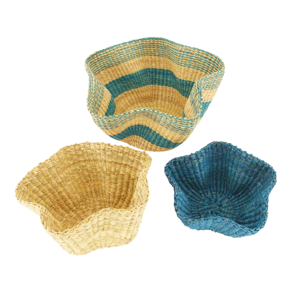 Jungalow Oceans Wavy Basket Set.