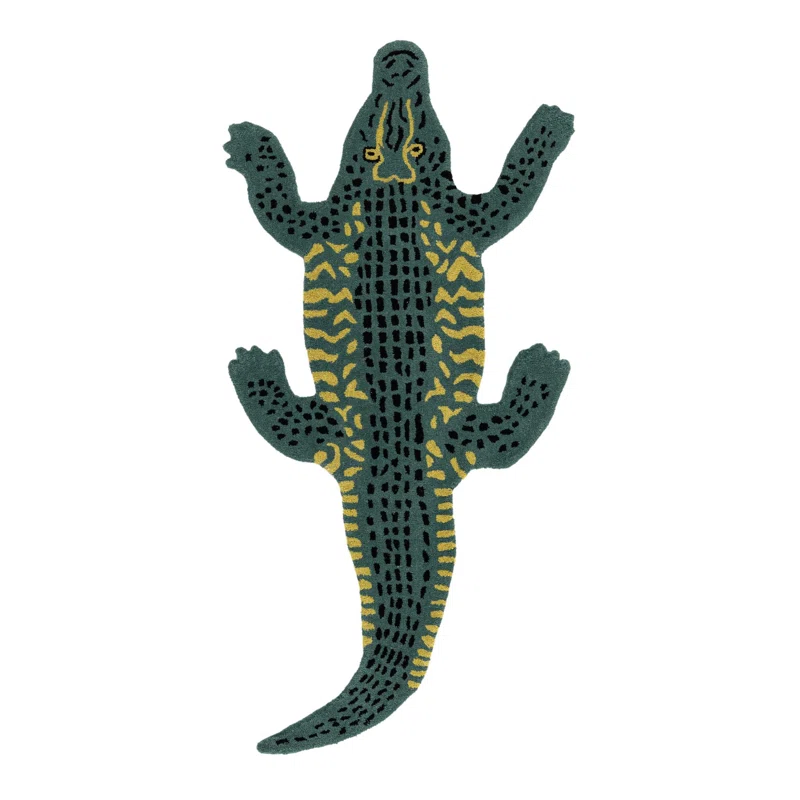 Wayfair Unique Loom Crocodile Playtime Kids Wool Rug - $398.00.