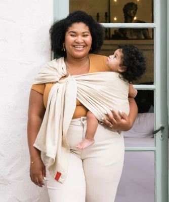 How to wear 2024 a baby sling wrap