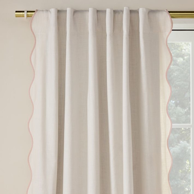 West Elm Kids Ripple Blackout Curtain.