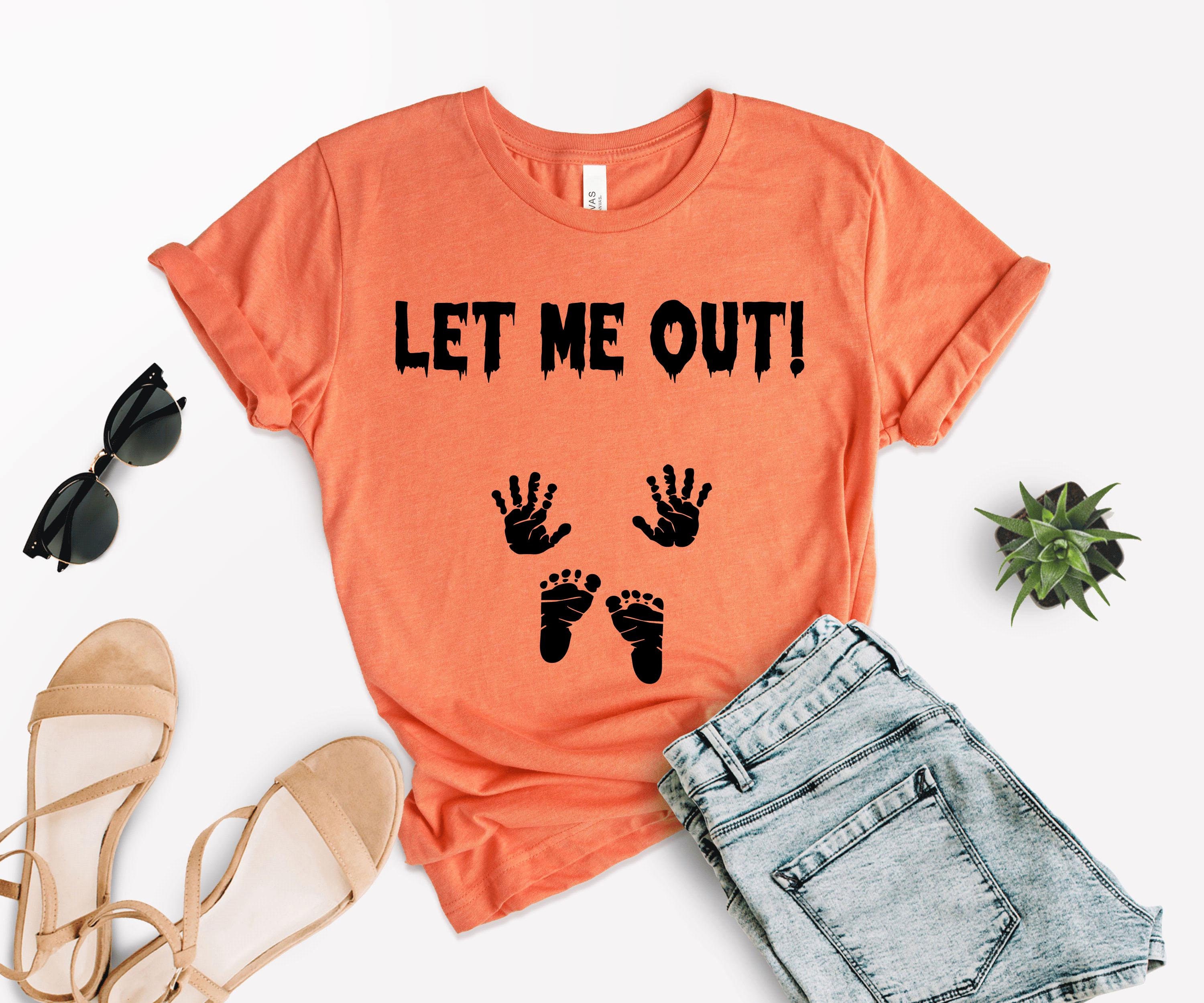 Nova Nomads Tee Halloween Pregnancy Announcement Shirt.