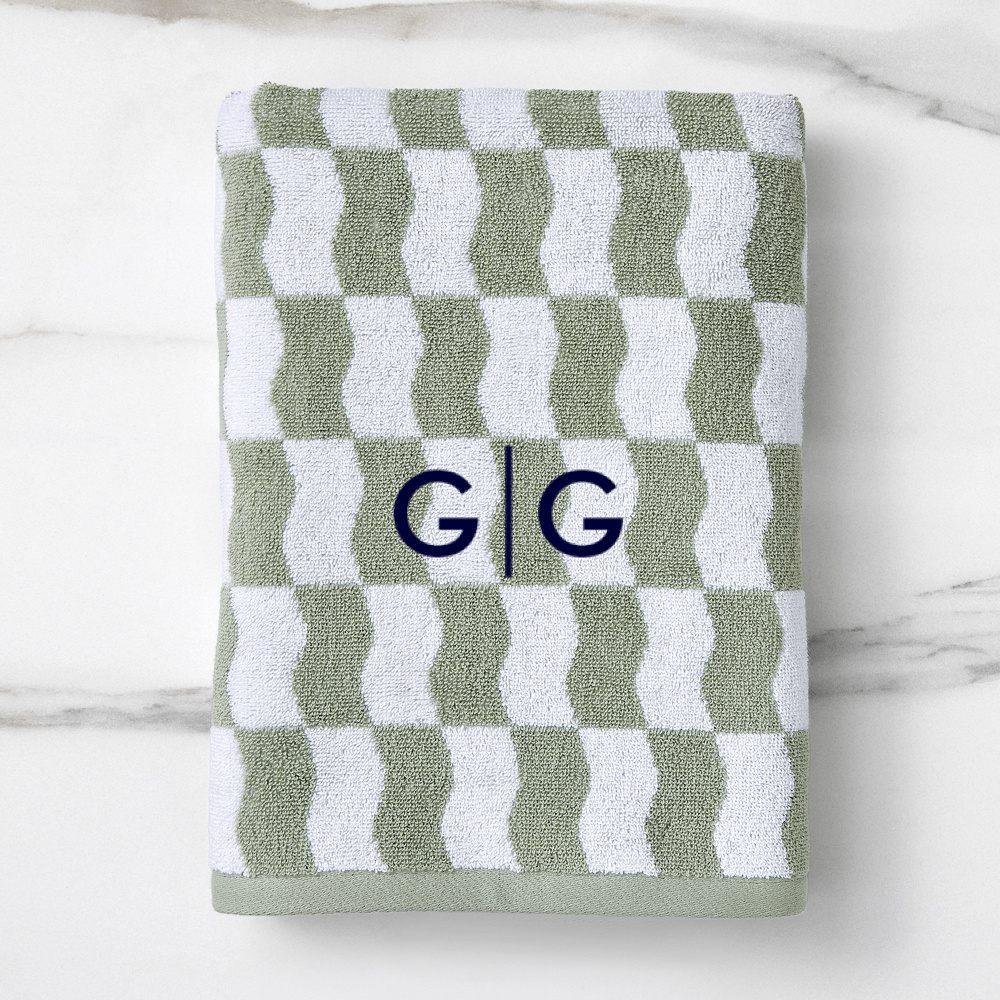 Wavy Blocks Towels.