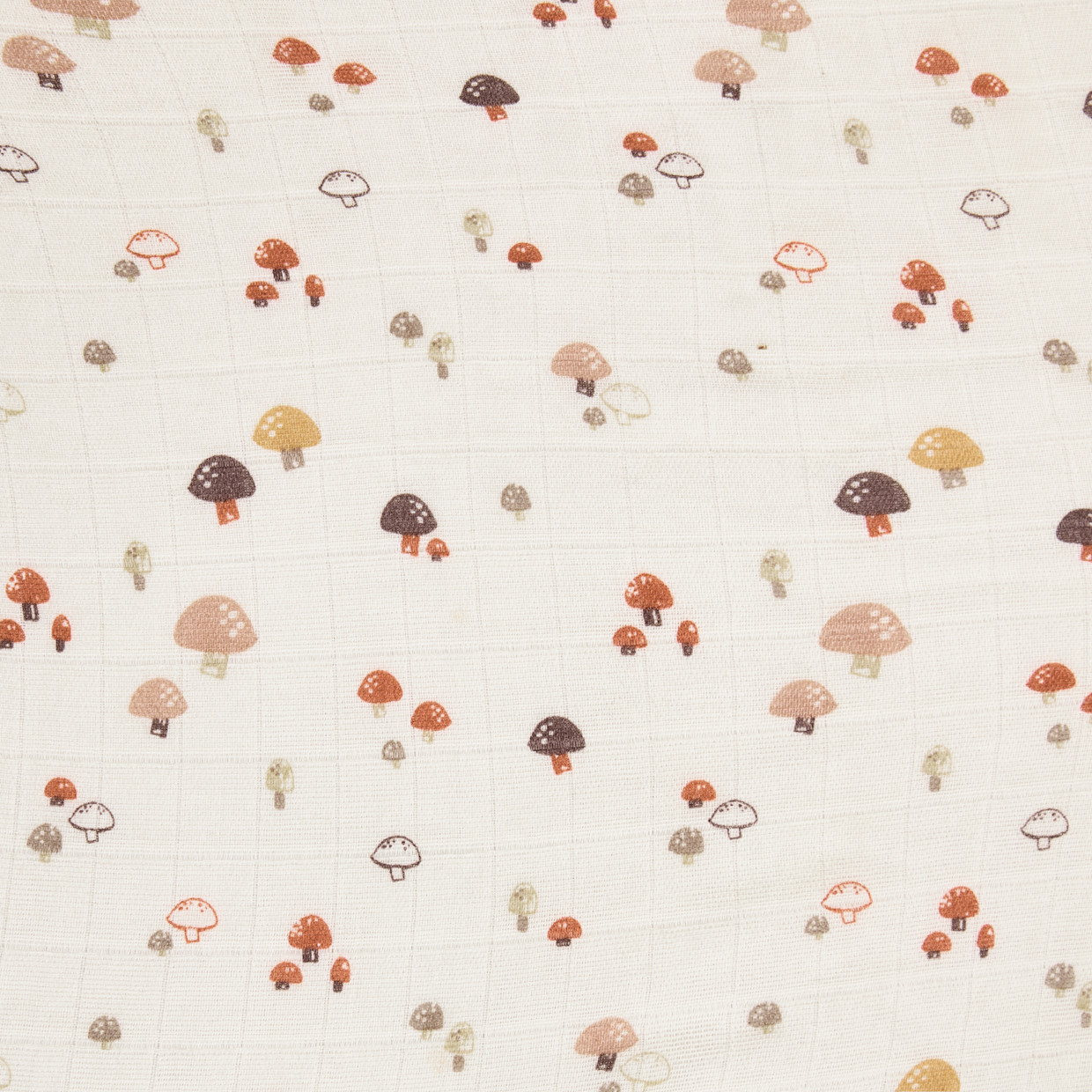Tiny Kind Organic Cotton Muslin Crib Sheet - Mushroom Forest.