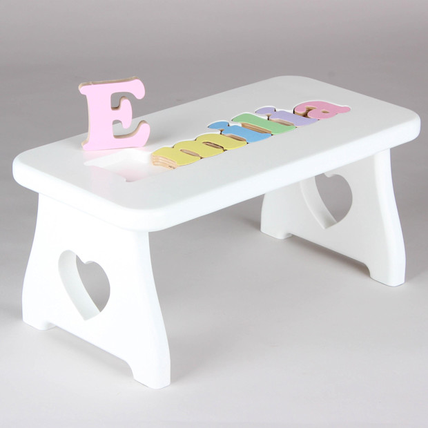 The Dream Crafters US Personalized Kids Stool.