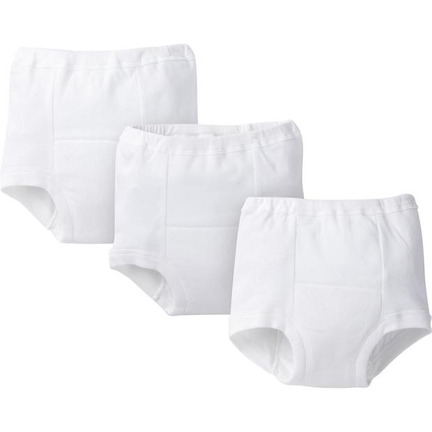 Gerber 3-Pack White Training Pants.