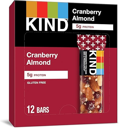 KIND  Nut Bars—Cranberry Almond (12 Count).