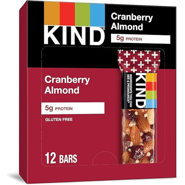 KIND Nut Bars—Cranberry Almond (12 Count).