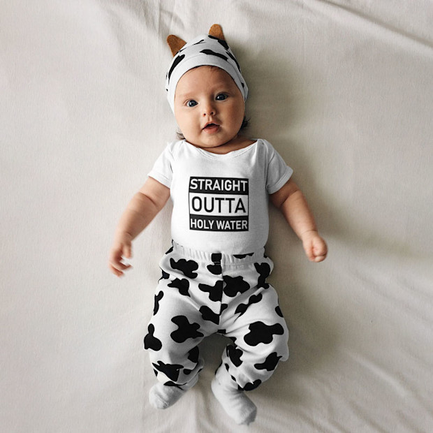 MiniLolStore Straight Outta Holy Water Onesie Offer.