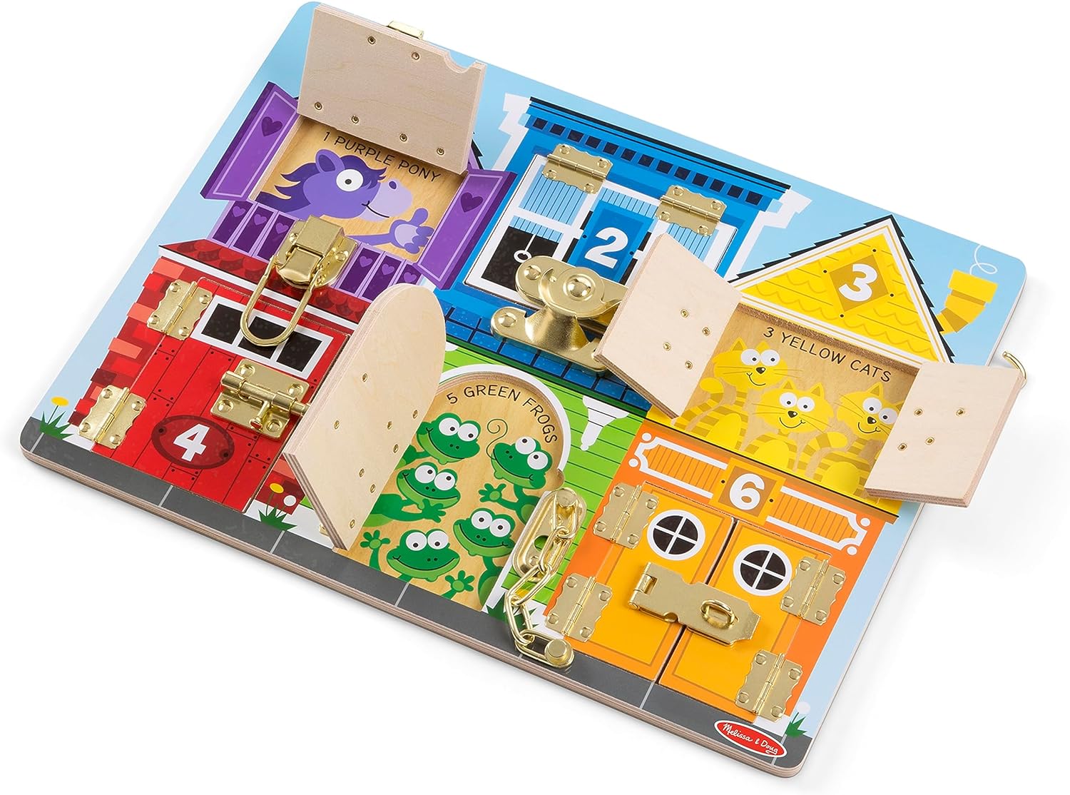 Melissa & Doug Wooden Latches Board.
