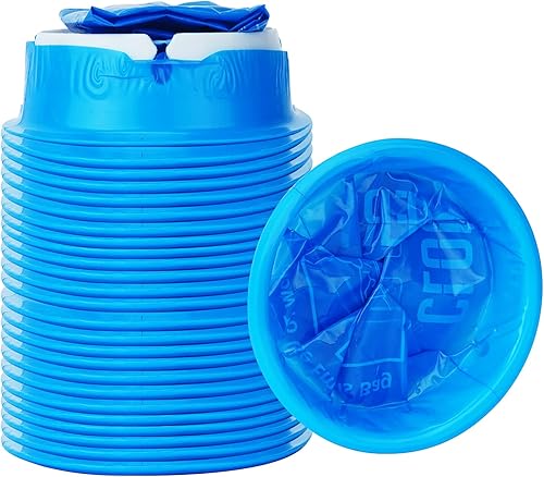 CLOUDBERG Blue Emesis Bags Disposable for Kids (24-Pack).