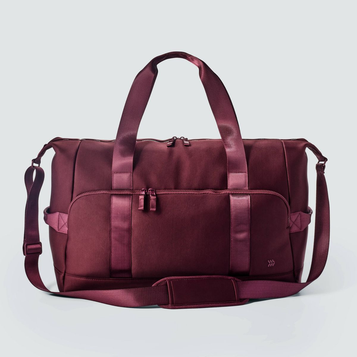Faux Neoprene Weekender Bag.