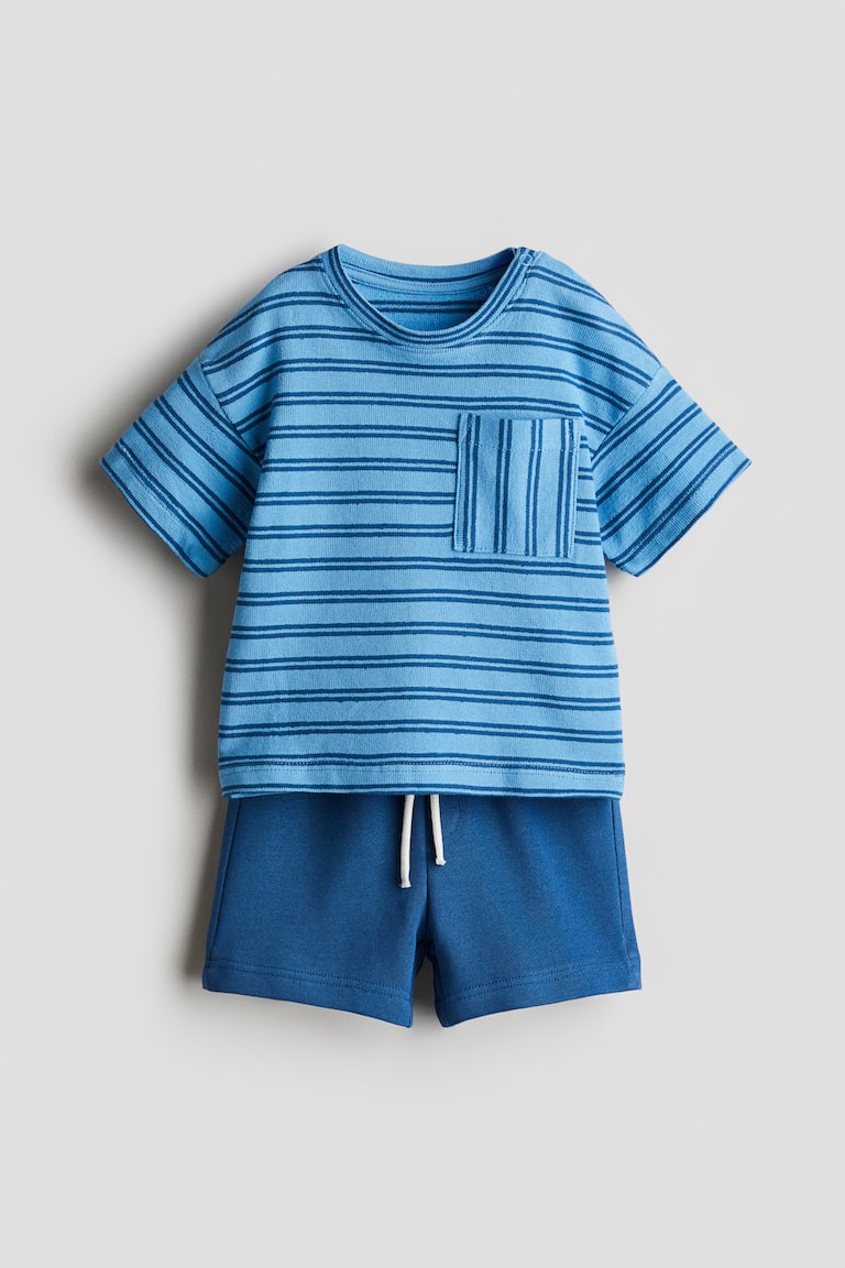 2-Piece T-Shirt and Sweatshorts Set.