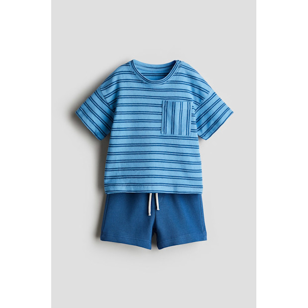 2-Piece T-Shirt and Sweatshorts Set.