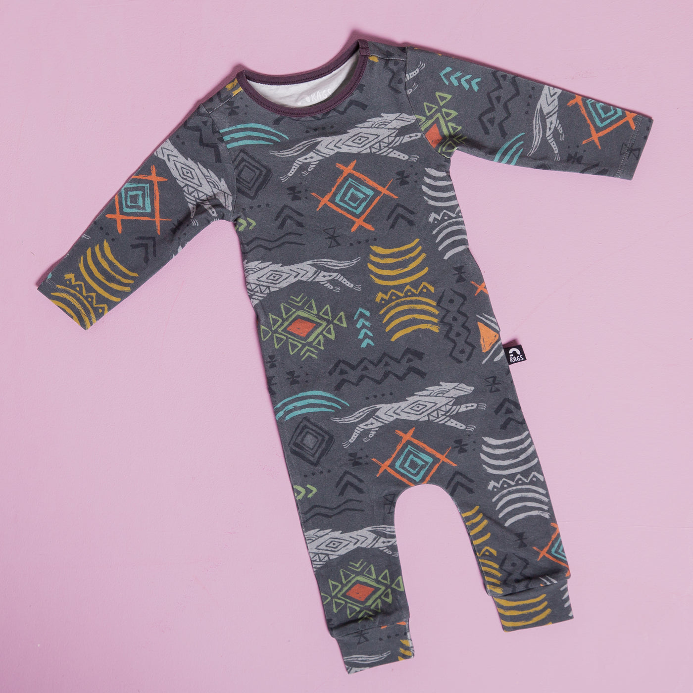 Rags Infant Peekabooty Rag Romper.