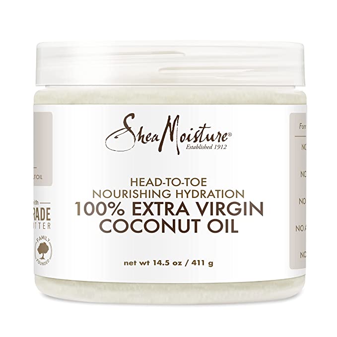 SheaMoisture 100% Extra Virgin Coconut Oil.