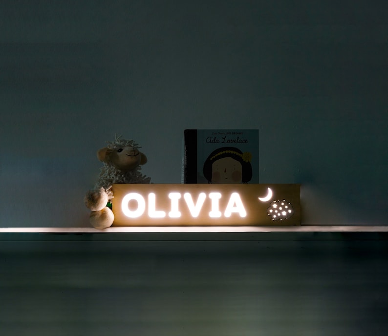 Lambalar Night Light With Stars & Moon.