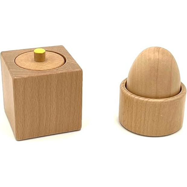 Leticia's Corner Wooden Pincer Grasp and Egg Cup Puzzles, First Puzzles 6+ months.