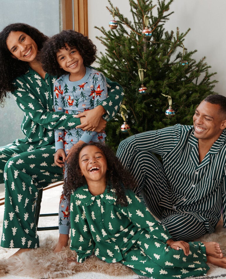 Holiday Happy Trees Mix & Match Family Pajamas.