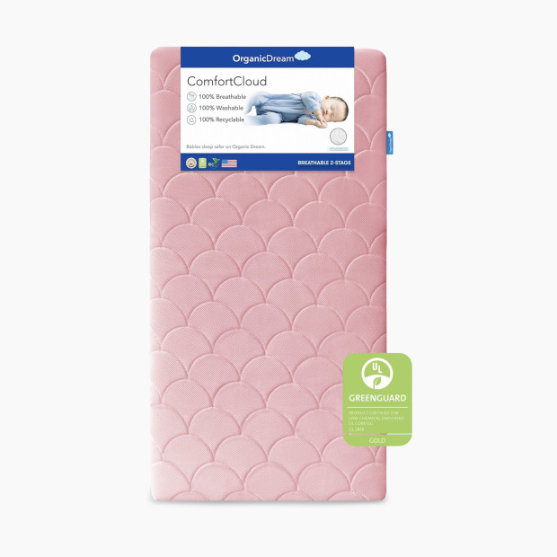 Organic Dream ComfortCloud 2-Stage Crib Mattress - Pink.