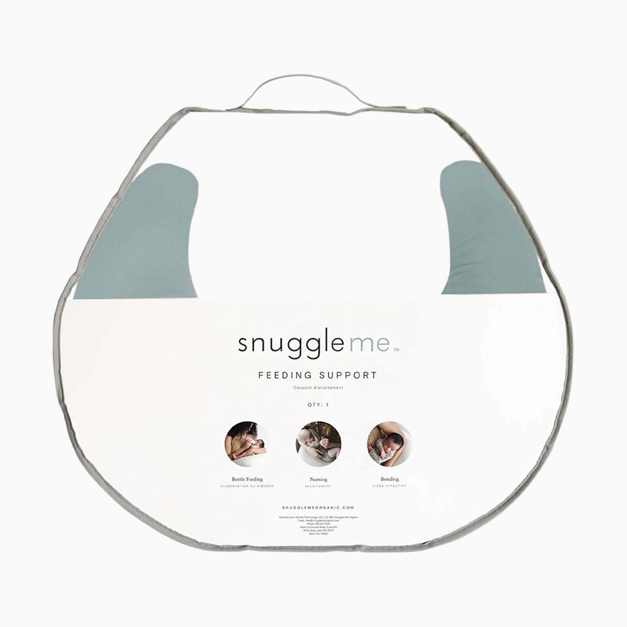 Snuggle Me Organic Feeding Support - Slate.
