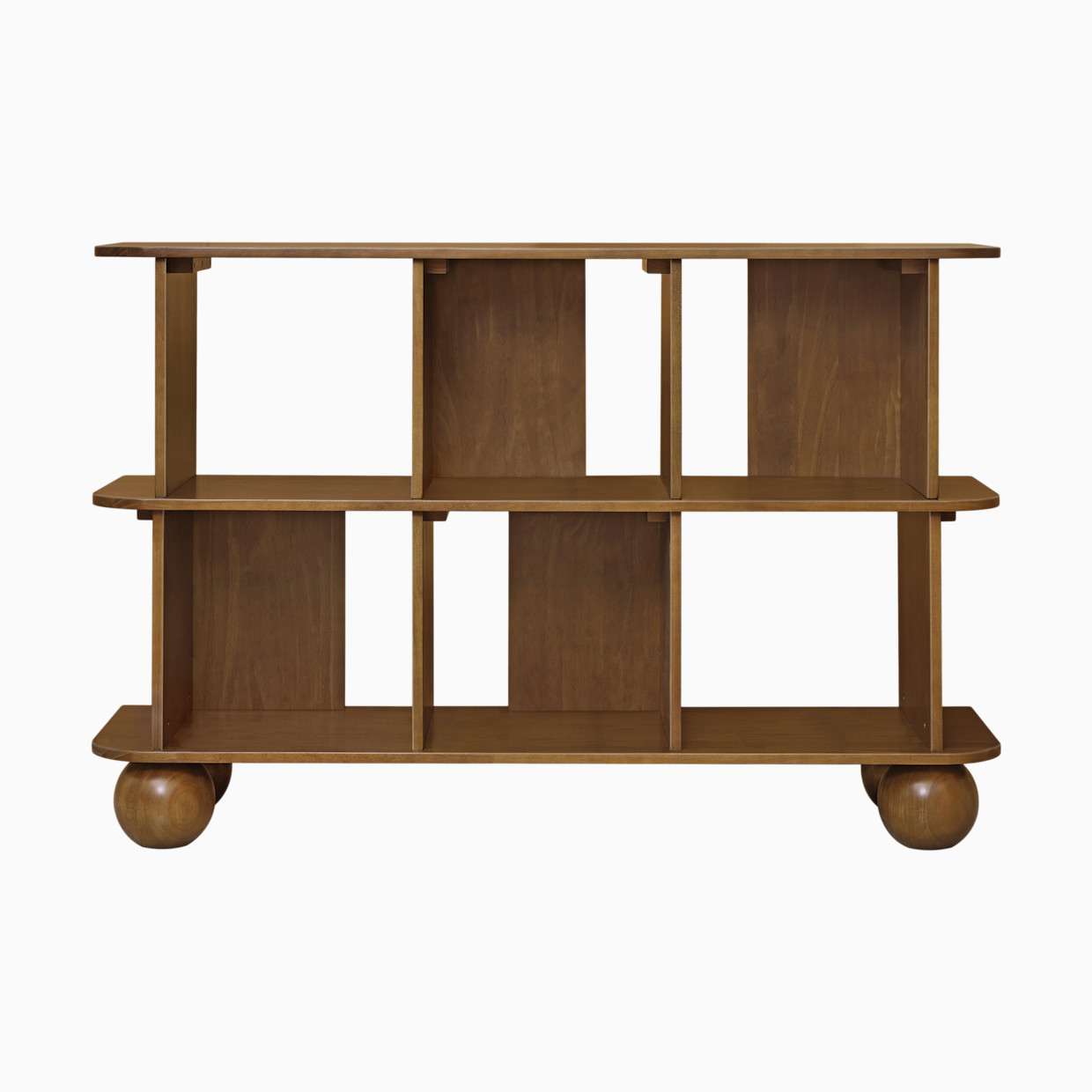 babyletto Crosby Open Bookcase - Natural Walnut.