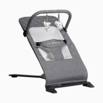Baby Delight Alpine Deluxe Portable Bouncer | Infant | 0 – 6 months | Charcoal Tweed