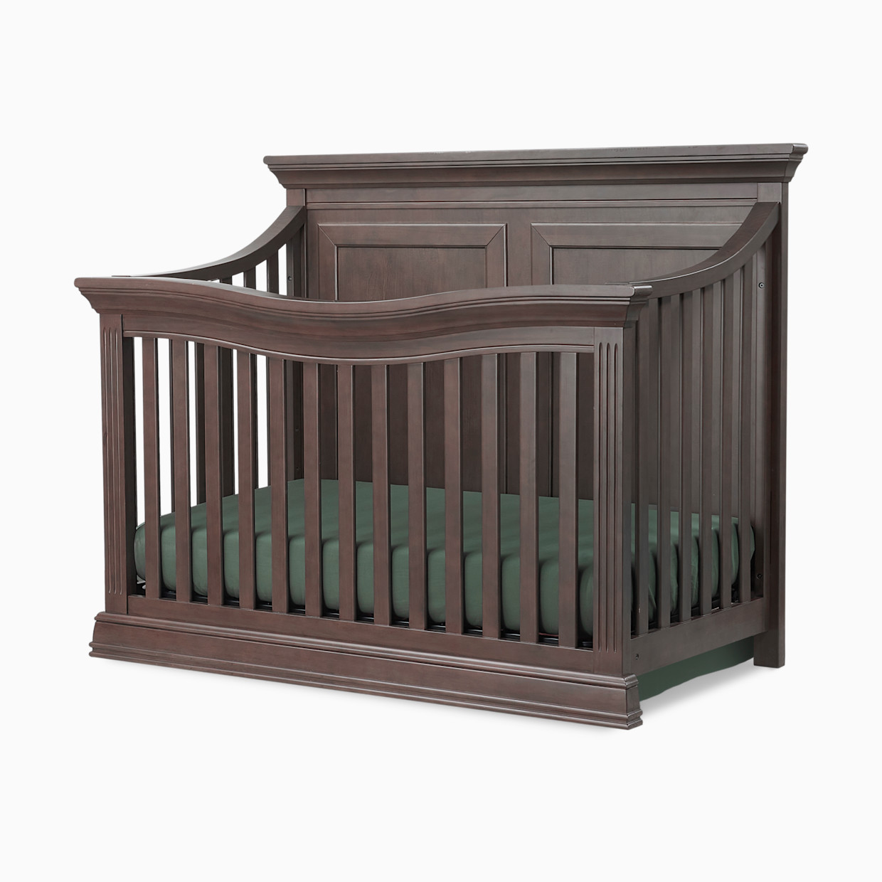 Sorelle Providence Flat Top 4-in-1 Convertible Crib - Chocolate.