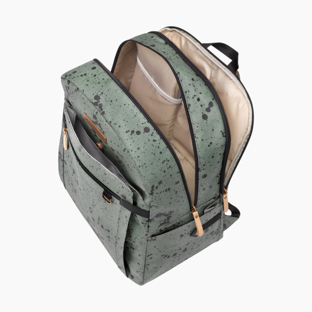 Petunia Pickle Bottom 2-in-1 Provisions Breast Pump Backpack - Olive Ink Blot.