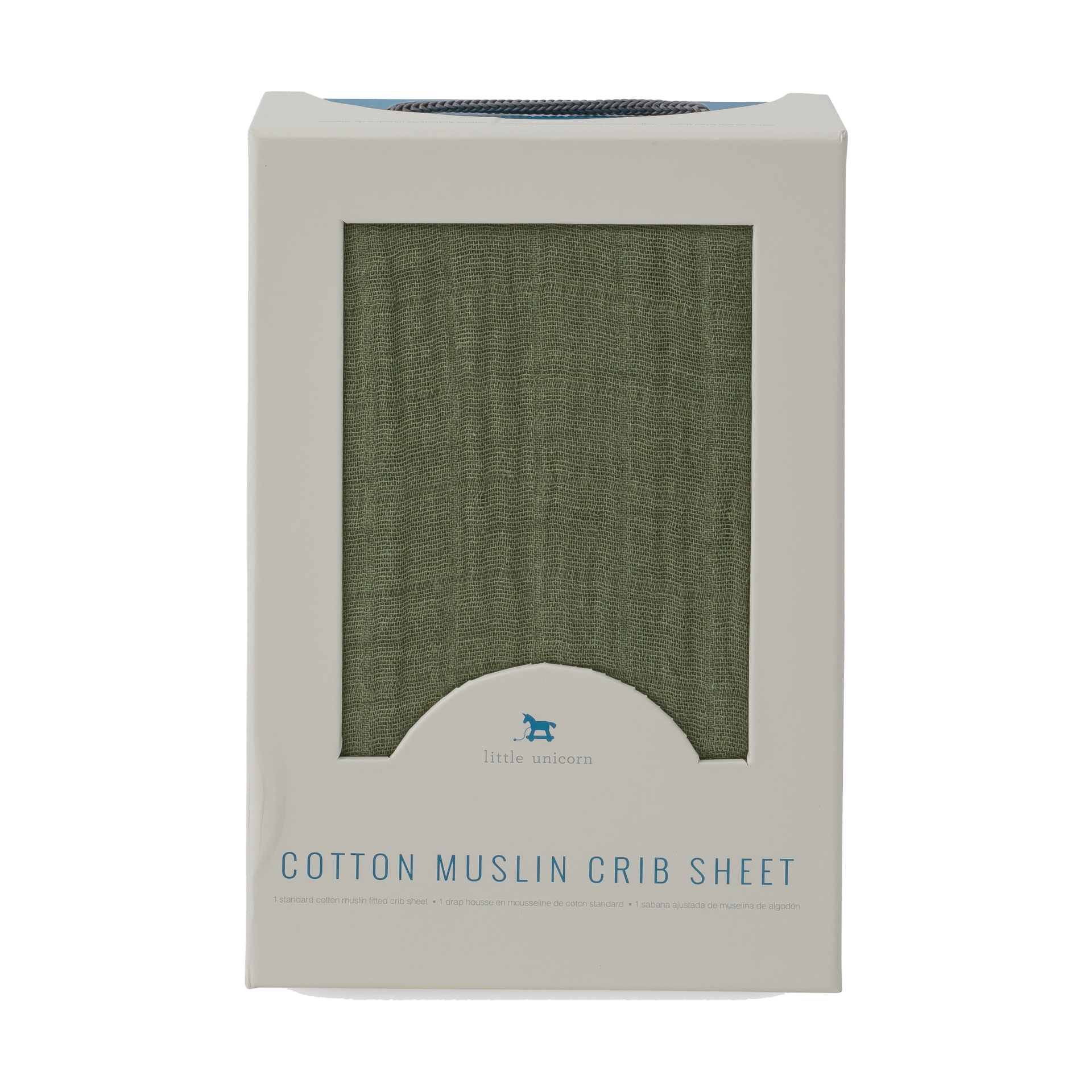 Little Unicorn Cotton Muslin Crib Sheet Fern Babylist Shop