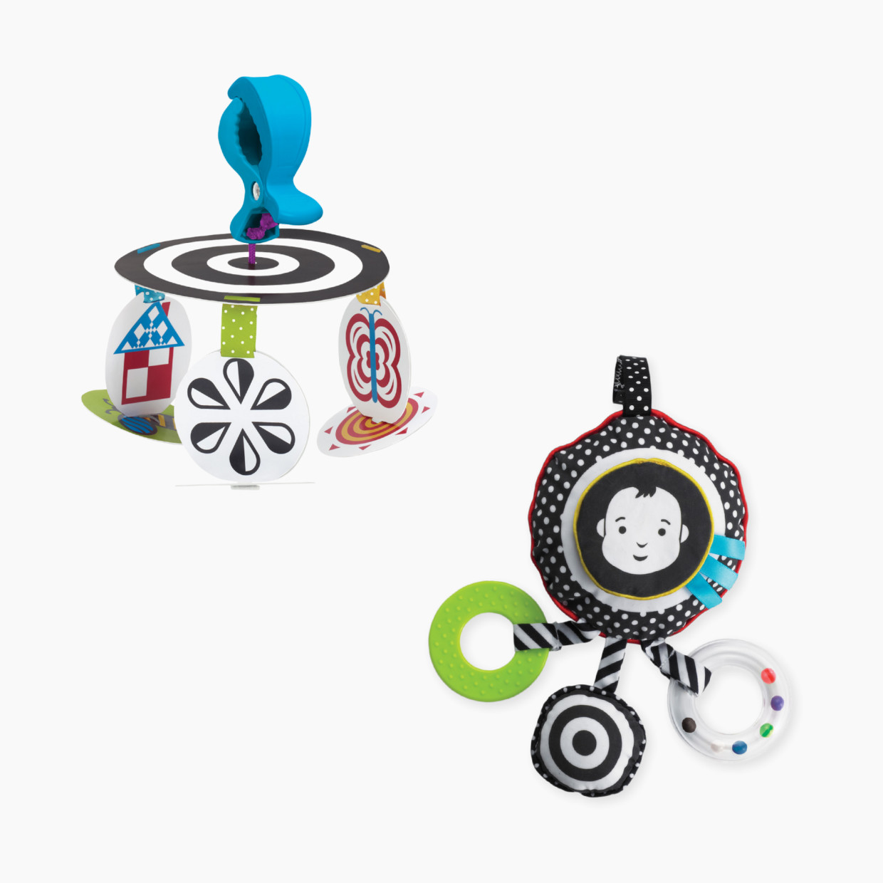 Manhattan Toy Wimmer-Ferguson Infant Stim-Mobile To Go & Travel Toy Bundle.