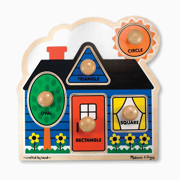 Melissa & Doug First Shapes Jumbo Knob 5 Piece Puzzle Set.