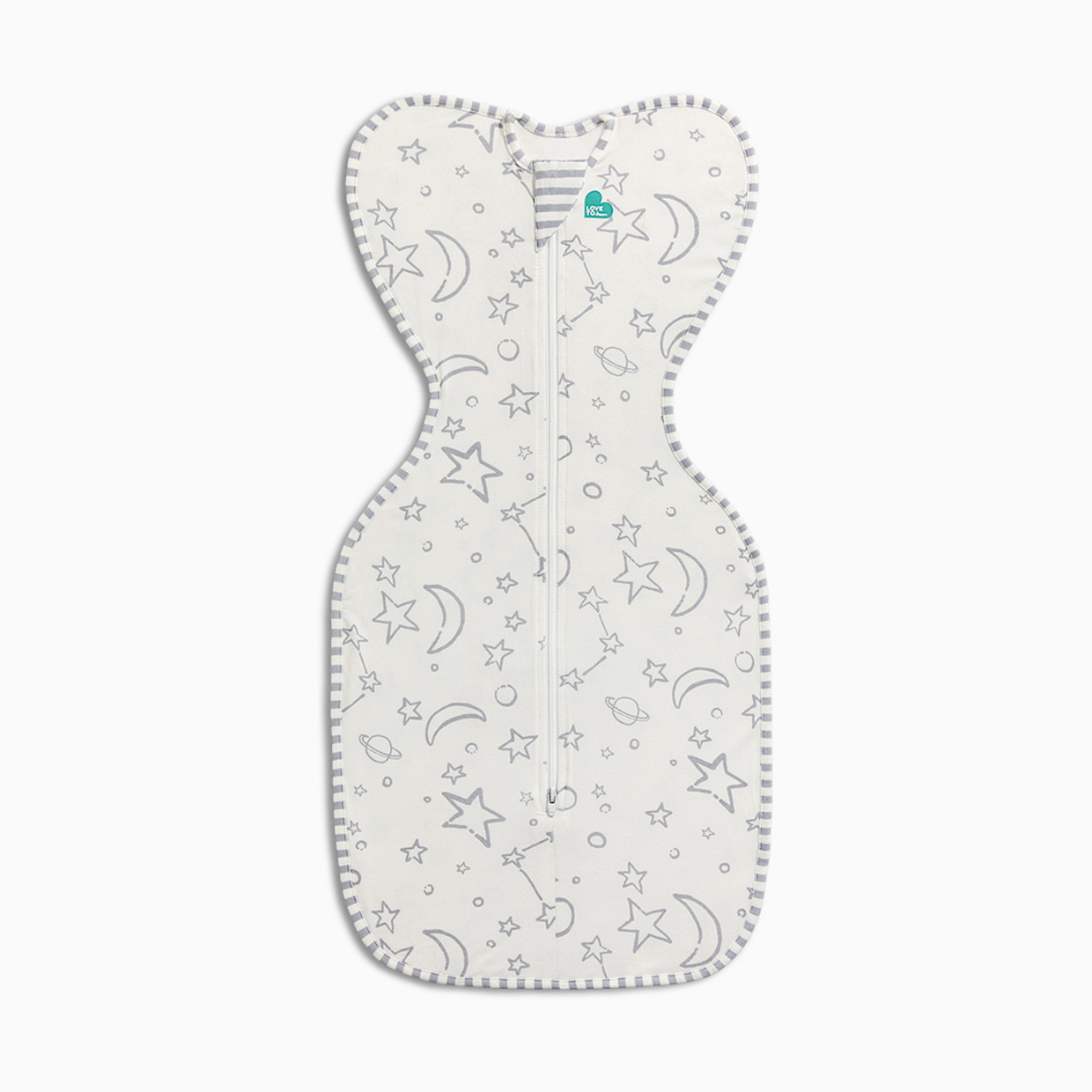 Love to Dream Swaddle UP Silky-Lux 1.0 TOG - Cream Moon, Small.