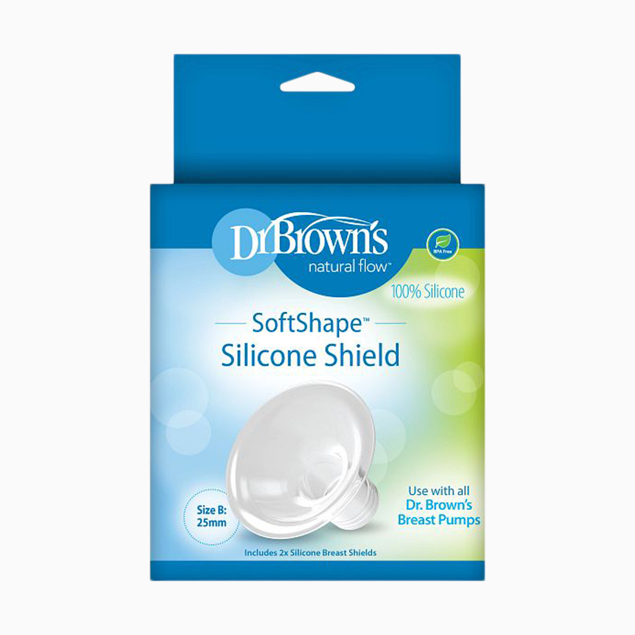 Dr. Brown's SoftShape Silicone Shields (2-Pack) - B (25mm), 2.
