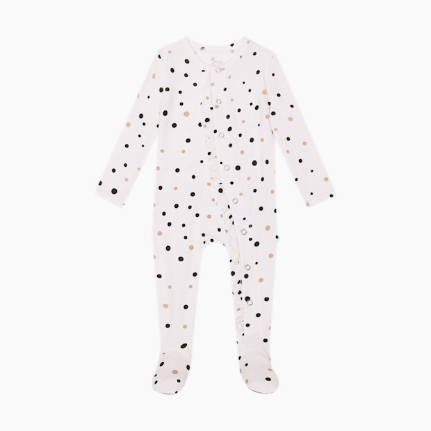 Posh Peanut Footie Snap One Piece - Jamie Polka Dot, Newborn.