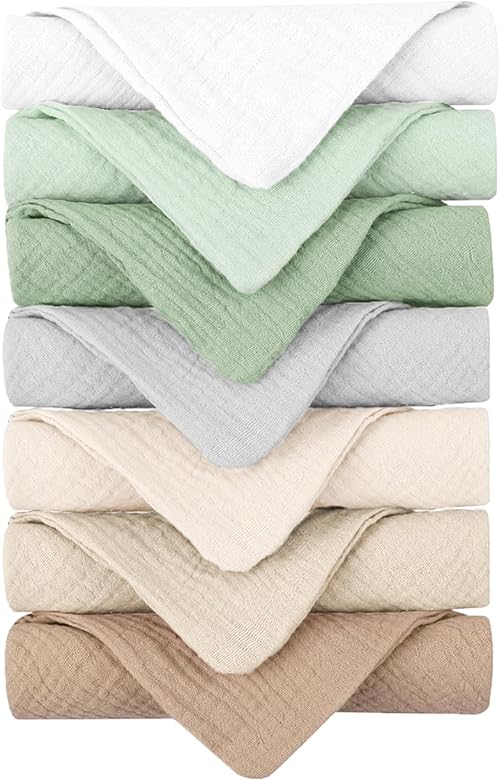 Konssy Muslin Washcloths (7-pack)